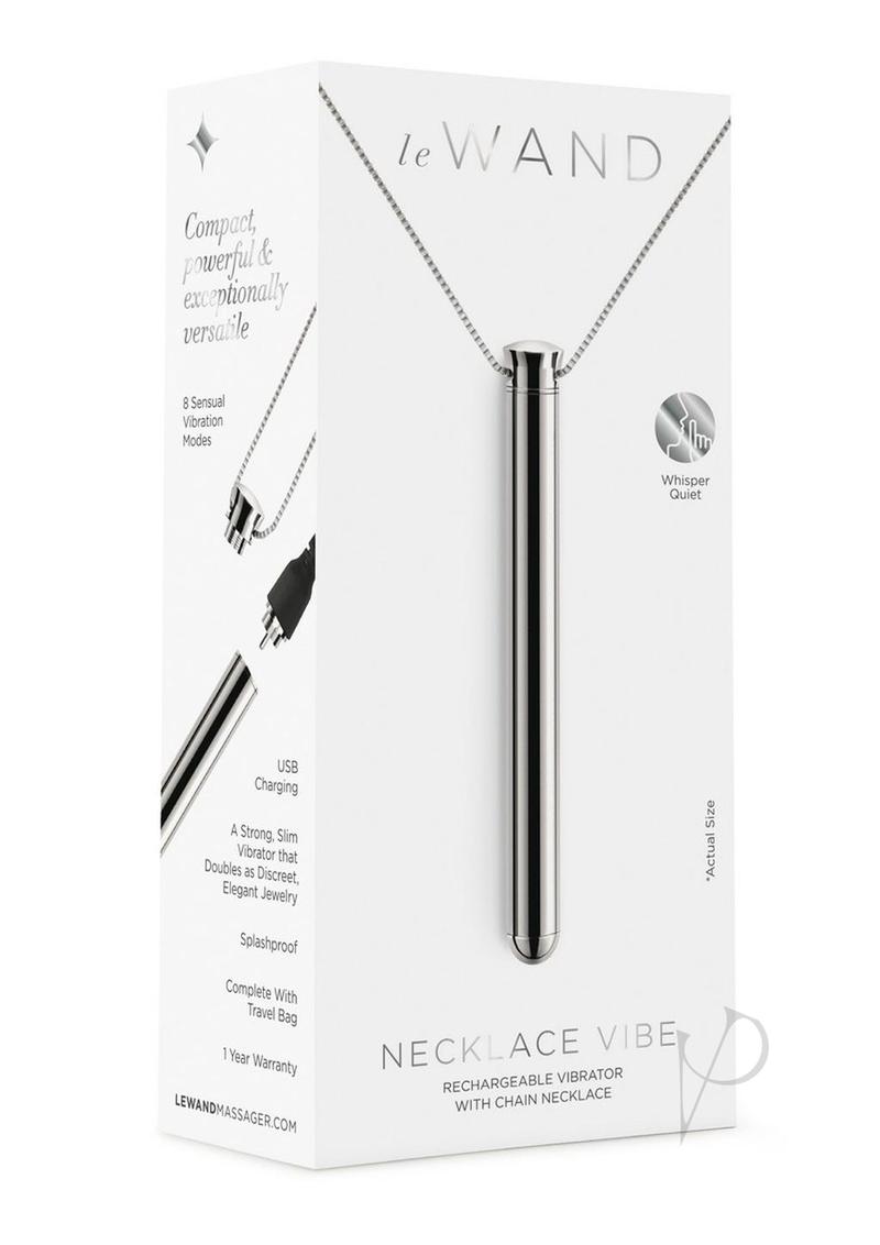 Le Wand Vibrating Necklace Rechargeable Silicone Discreet Vibrator   pelvictech