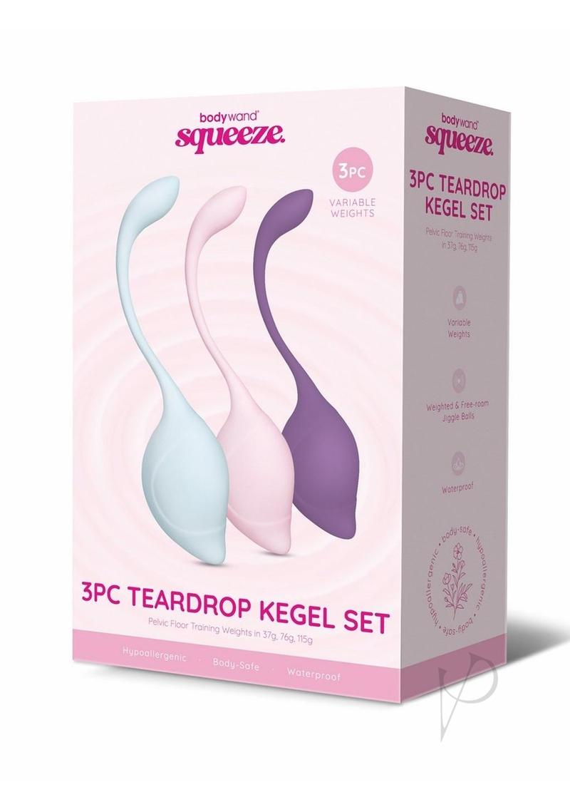 Bodywand Squeeze Teardrop Silicone Kegel Set 37-115G (3 Piece) pelvictech Bodywand Squeeze Teardrop Silicone Kegel Set 37-115G (3 Piece) pelvictech