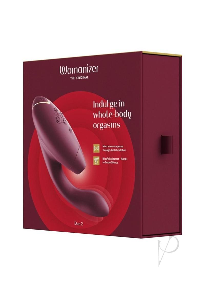 Womanizer Duo 2 Silicone Rechargeable Clitoral and G-Spot