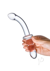 Glas Ribbed G Spot Glass Dildo 8in