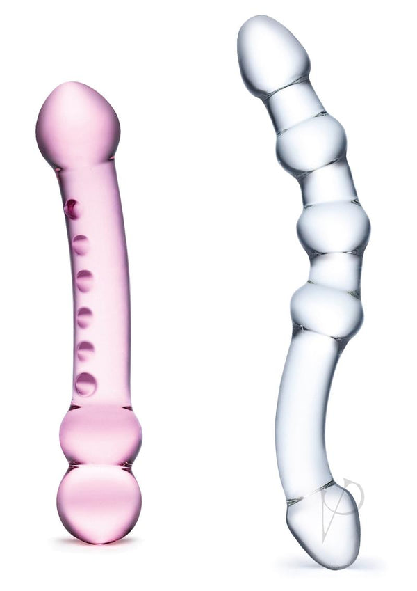 Glas Double Pleasure Glass Dildo Set (2 Piece)