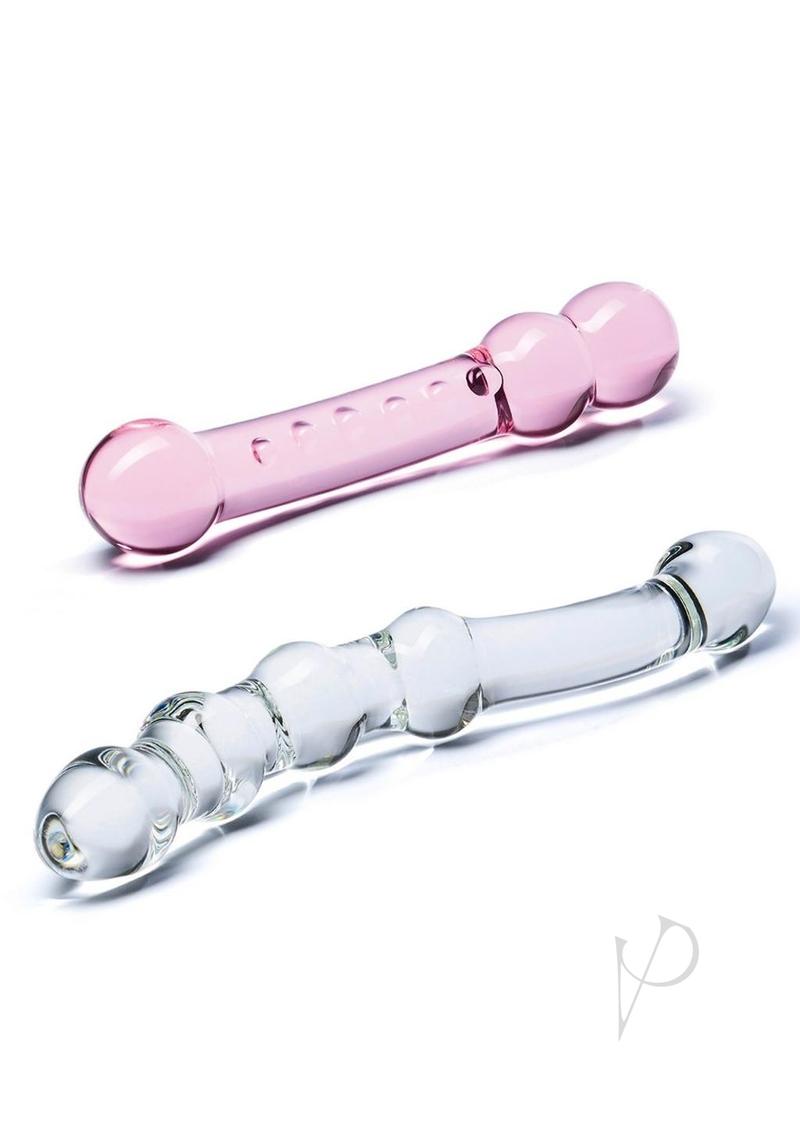 Glas Double Pleasure Glass Dildo Set (2 Piece)