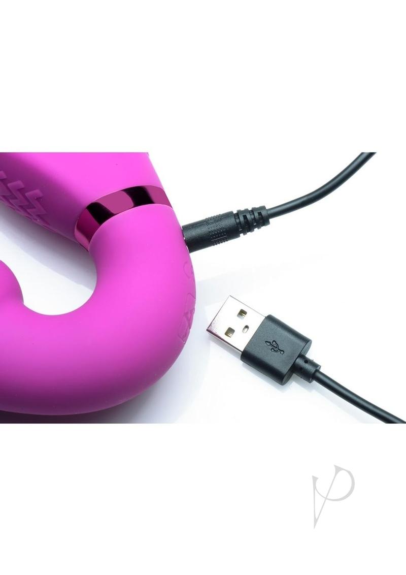 Strap U Evoke Ergo Fit Inflatable & Vibrating Silicone Strapless Strap-on  with Remote Control