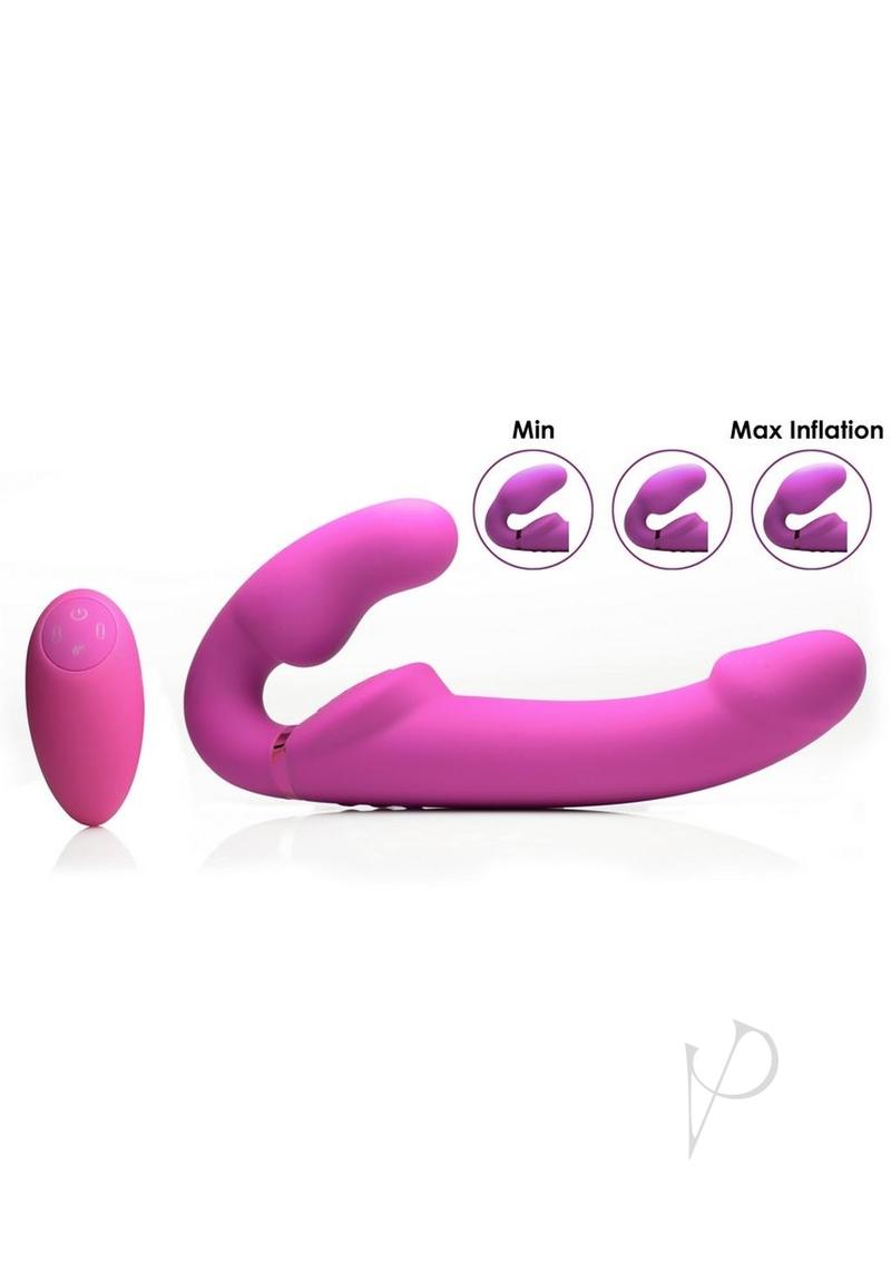 Strap U Evoke Ergo Fit Inflatable & Vibrating Silicone Strapless Strap –  pelvictech