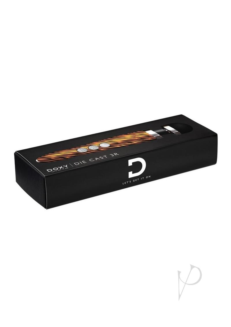 Doxy Die Cast 3R Wand Rechargeable Vibrating Body Massager - Tiger Pat pelvictech Doxy Die Cast 3R Wand Rechargeable Vibrating Body Massager - Tiger Pat pelvictech