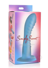 Simply Sweet Ribbed Silicone Dildo