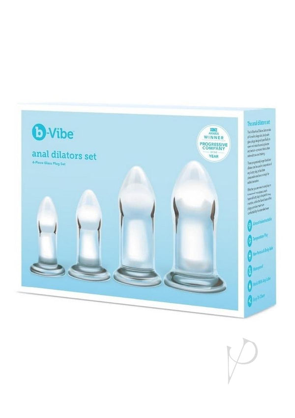 B-Vibes Anal Dilators Glass Plug Set (4 per Set)
