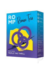 Romp Remix Trio Silicone Cock Rings (3 Piece)