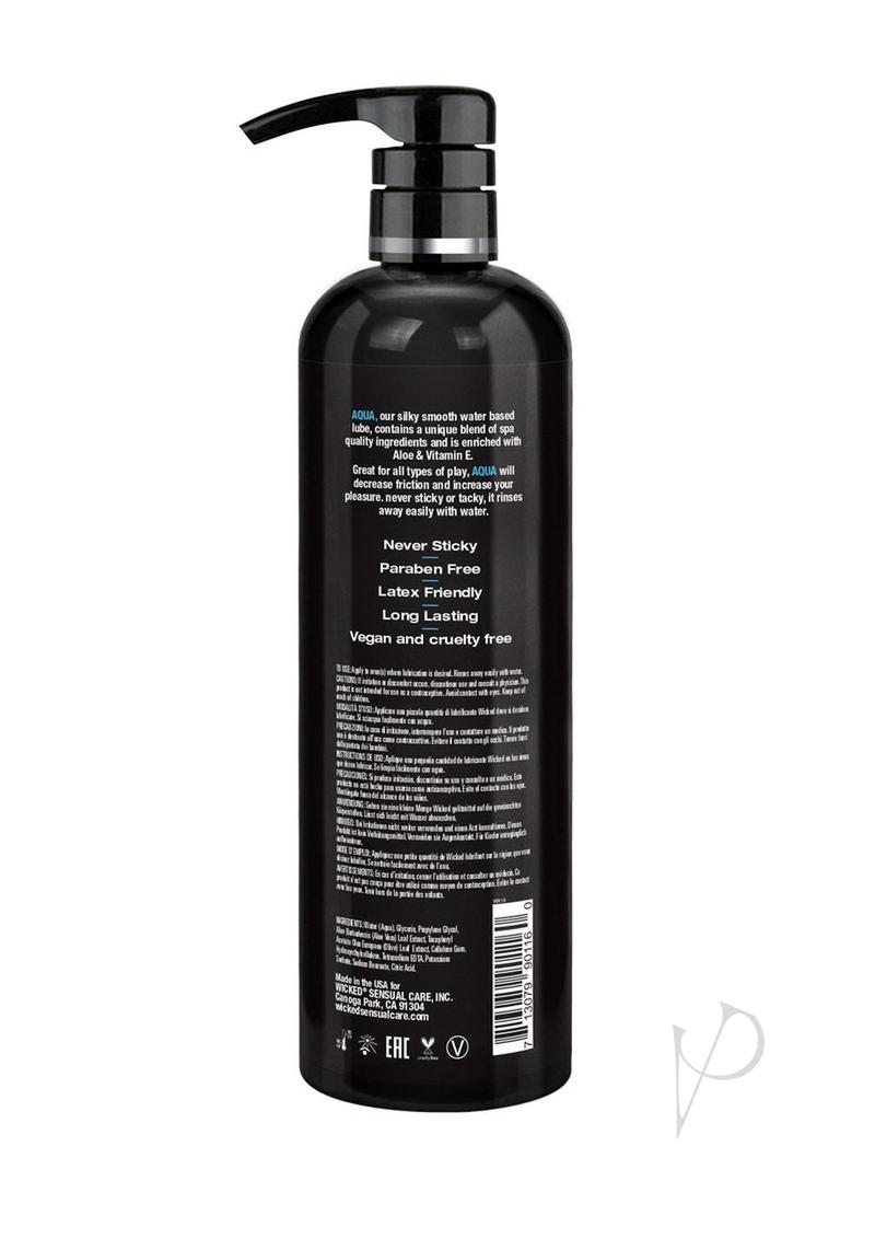 Wicked Aqua Water Based Lubricant Fragrance Free 16oz pelvictech Wicked Aqua Water Based Lubricant Fragrance Free 16oz pelvictech