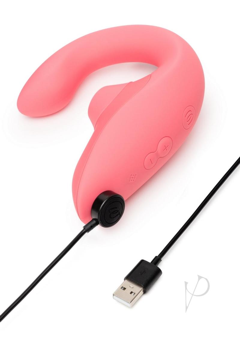 Womanizer Blend Rechargeable Silicone Vibrator with Clitoral Stimulato pelvictech Womanizer Blend Rechargeable Silicone Vibrator with Clitoral Stimulato pelvictech