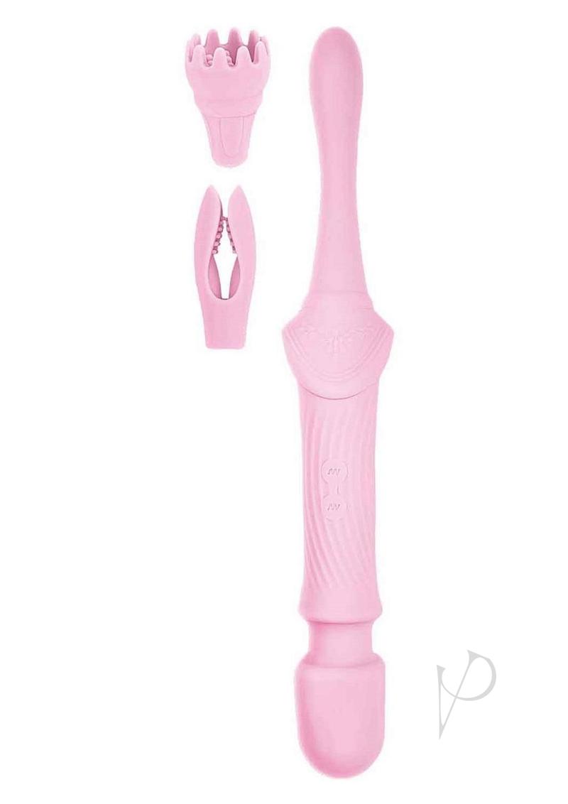 Goddess Lavender Elegance Rechargeable Silicone Dual End Massager