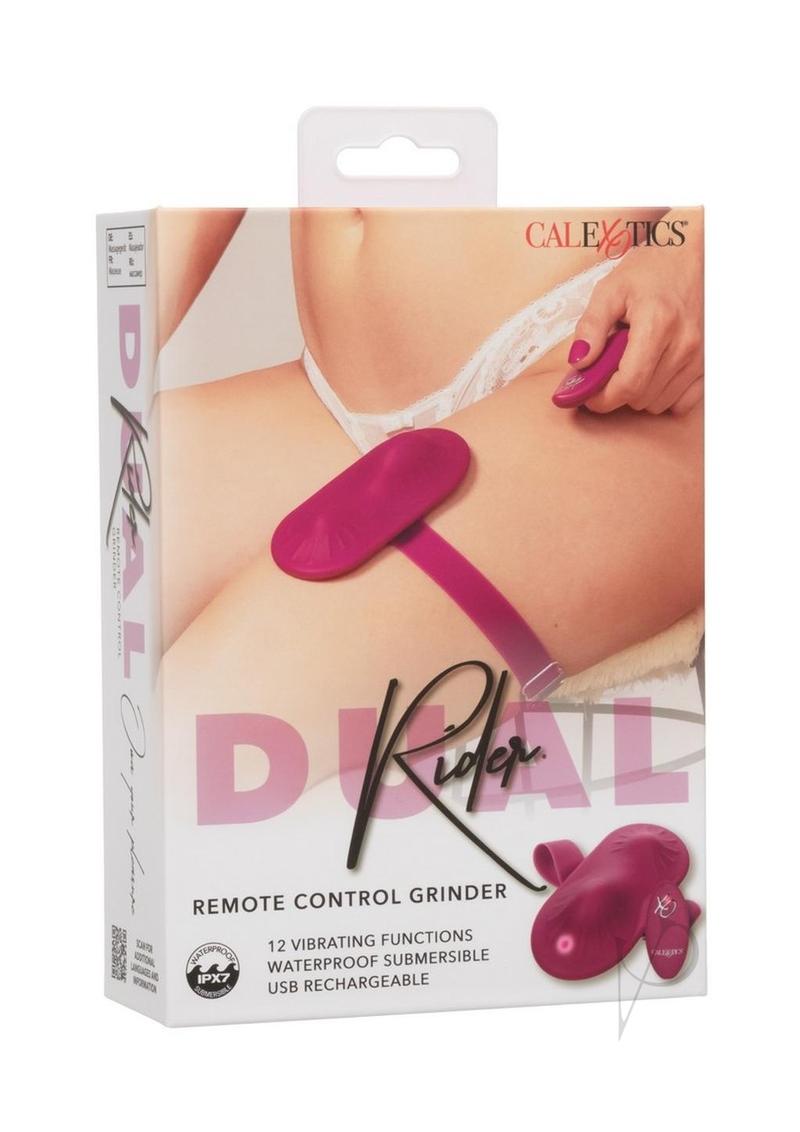 Dual Rider Grinder Rechargeable Silicone Vibrator with Remote Control