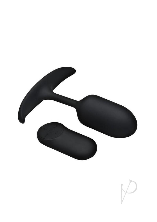 Heavy Hitters Vibrating Weighted Silicone Anal Plug -with remote