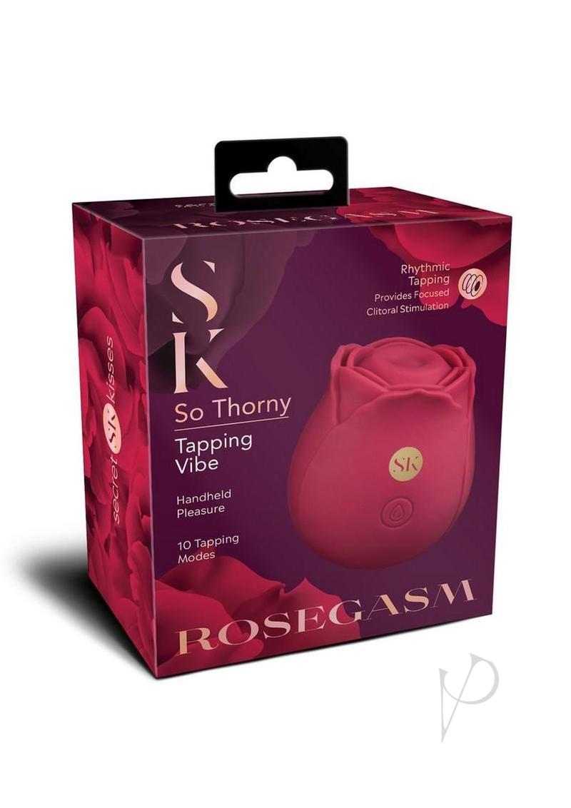 Secret Kisses Rosegasm So Thorny Rechargeable Silicone Vibrator