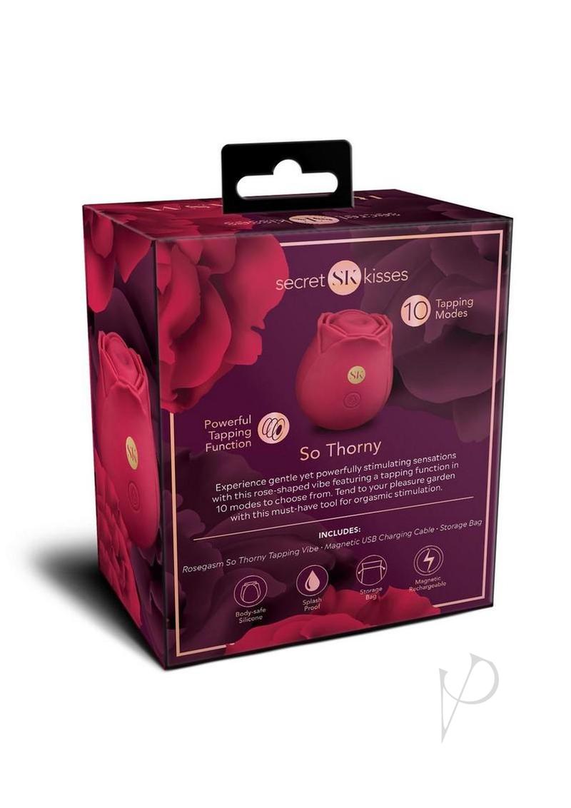 Secret Kisses Rosegasm So Thorny Rechargeable Silicone Vibrator pelvictech Secret Kisses Rosegasm So Thorny Rechargeable Silicone Vibrator pelvictech