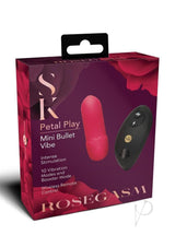 Secret Kisses Rosegasm Play Rechargeable Silicone Mini Bullet Vibrator