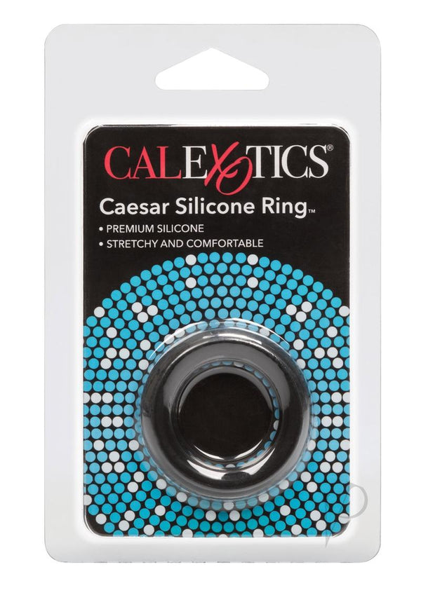 Caesar Silicone Penis Ring - Black_0