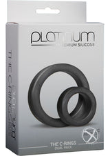 Platinum Premium Silicone Penis Rings (2 Piece Kit)