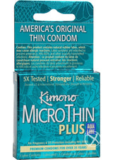 Kimono MicroThin Plus Auq Lube Condoms 3 Pack_0