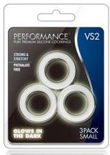 Performance VS2 Silicone Penis Rings (3-Pack) - Small
