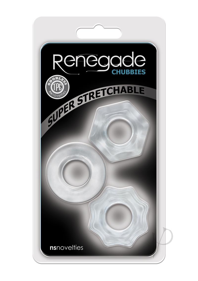 Renegade Chubbies Super Stretchable Penis Rings (Set of 3)