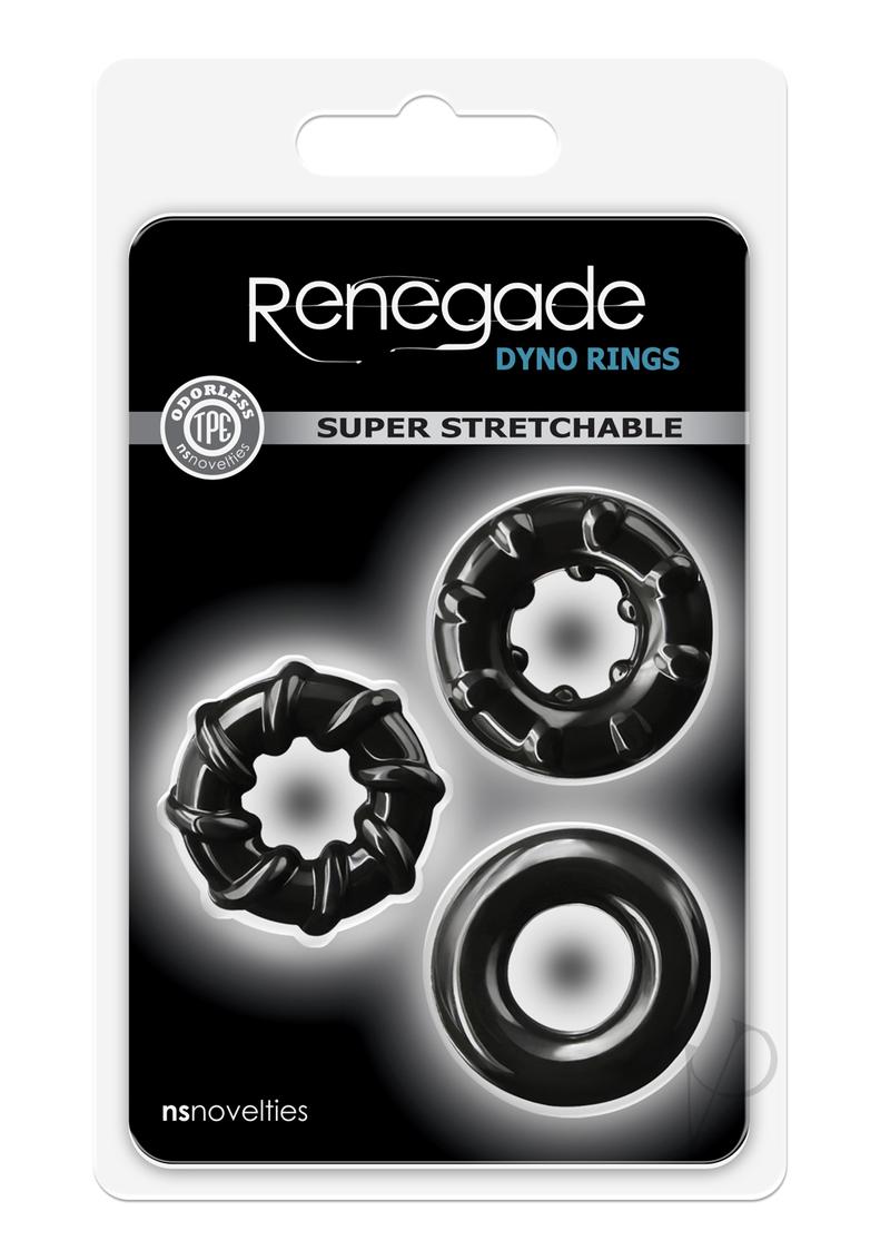 Renegade Dyno Rings Super Stretchable Penis Rings (Set of 3)