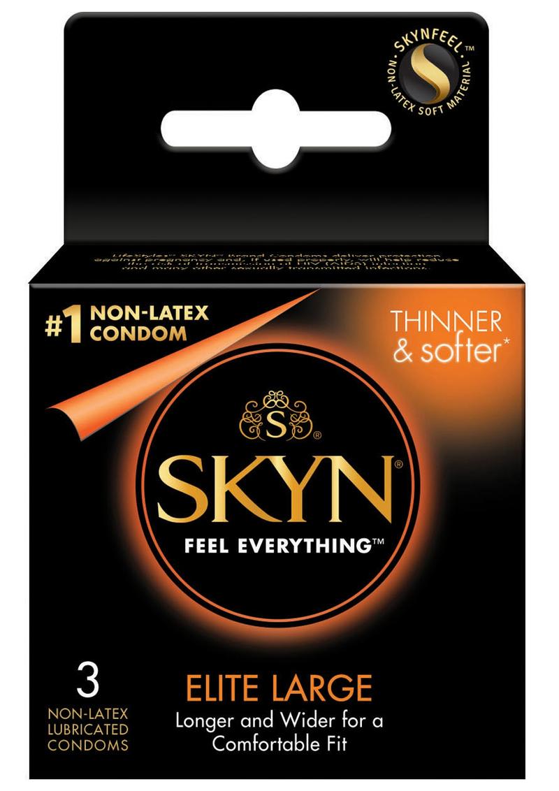 Lifestyles Skyn Elite Large Non-Latex Lubricated Condoms 3-Pack pelvictech Lifestyles Skyn Elite Large Non-Latex Lubricated Condoms 3-Pack pelvictech