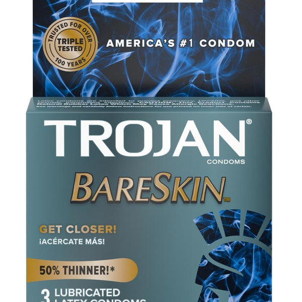trojan bareskin lubricated condoms Trojan Bareskin Premium Lubricated Latex Condoms (3-Pack) – pelvictech