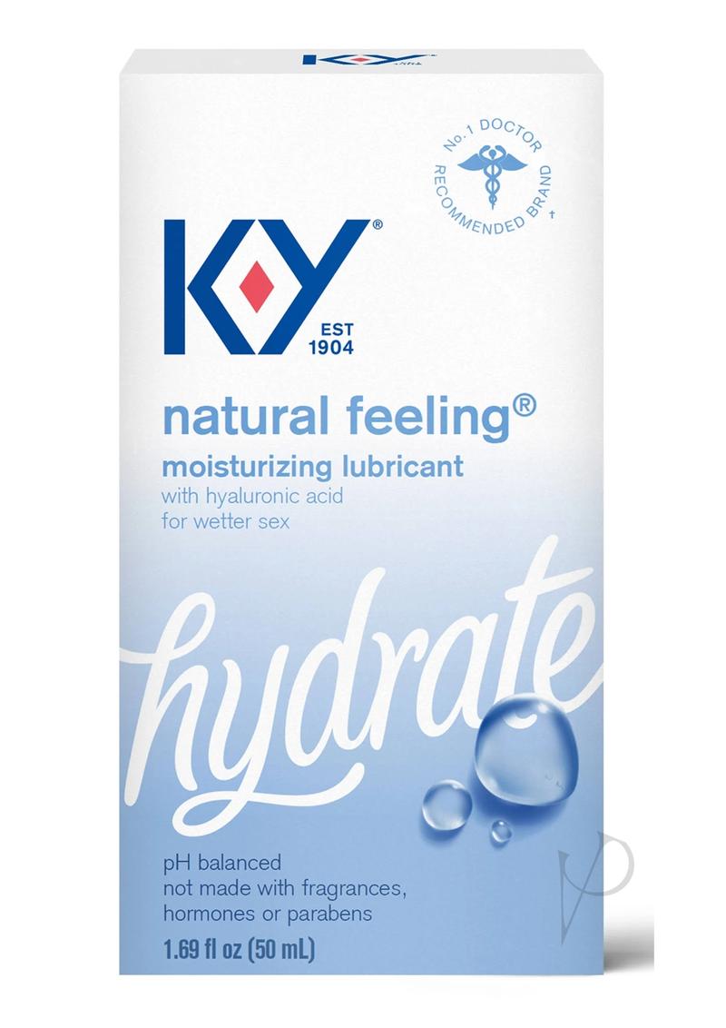 K-Y Hydrate Natural Feeling Moisturizing Lubricant with Hyaluronic Acid 1.69oz