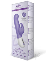 The Dual Stim Butterfly Silicone Rechargeable Rabbit Vibrator