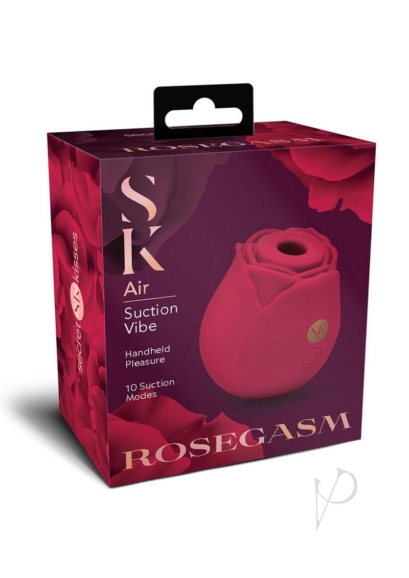 Secret Kisses Rosegasm Air Rechargeable Silicone Clitoral Stimulator