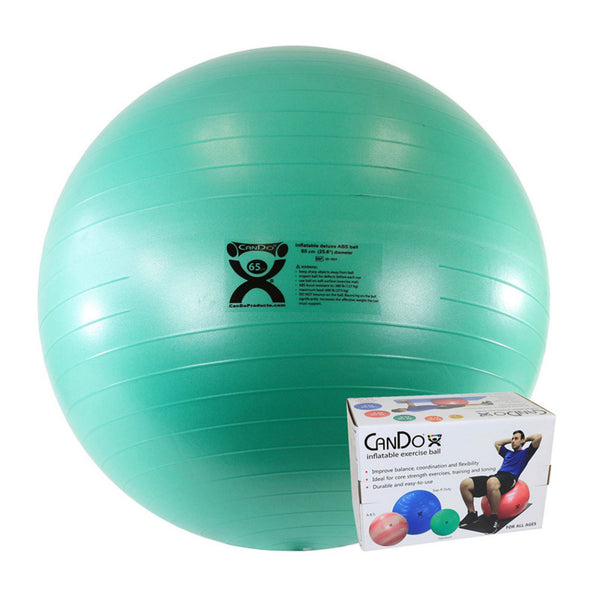 CanDo® Inflatable Exercise Ball Economy Set